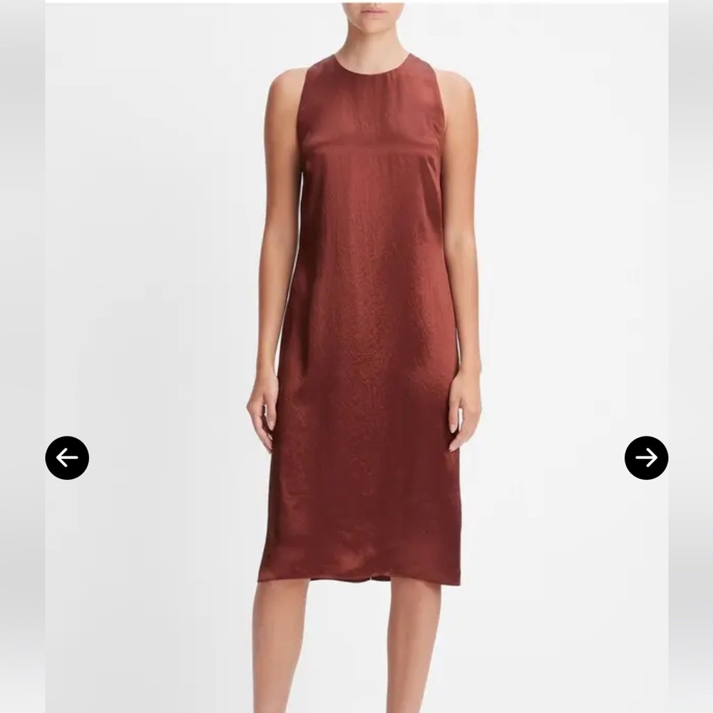 Vince Sleeveless Crew Neck Shift Dress